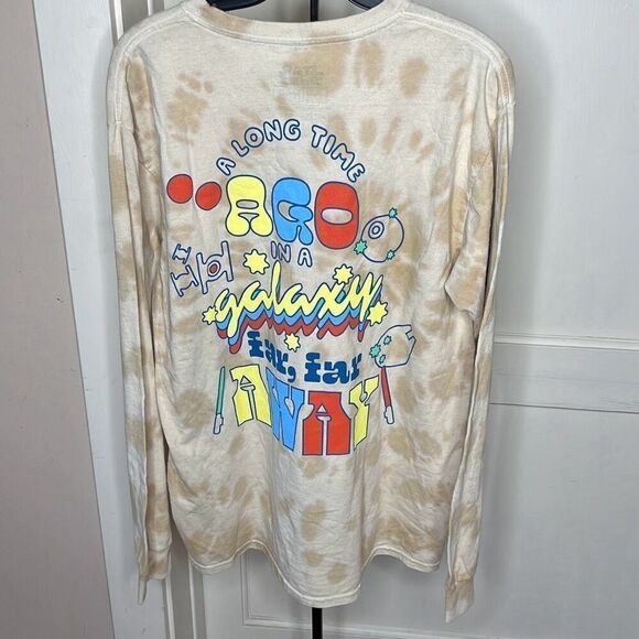 Star Wars A Galaxy Far Away Tie- Dye Long Sleeve Crewneck - Medium Nwot - Picture 6 of 6